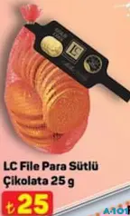 LC FİLE PARA SÜTLÜ ÇİKOLATA 25 G